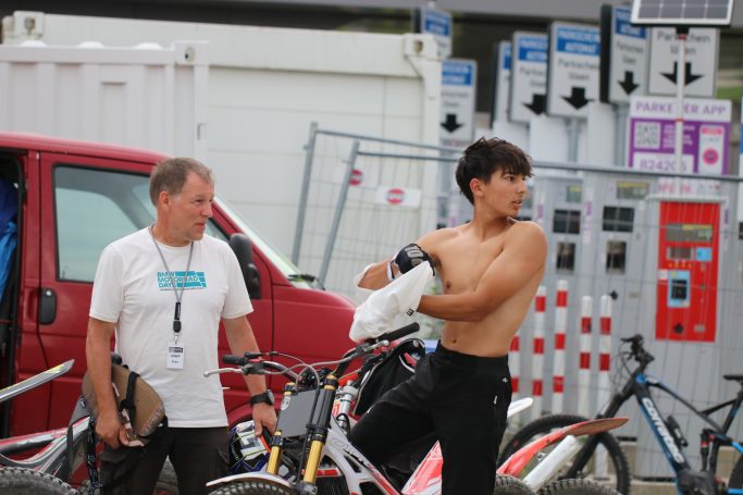 Preparing for Trial Show at BMW Motorrad Days 2024